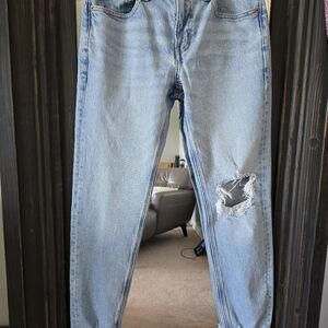 American Eagle Outfitters Light Blue Distressed Jeans